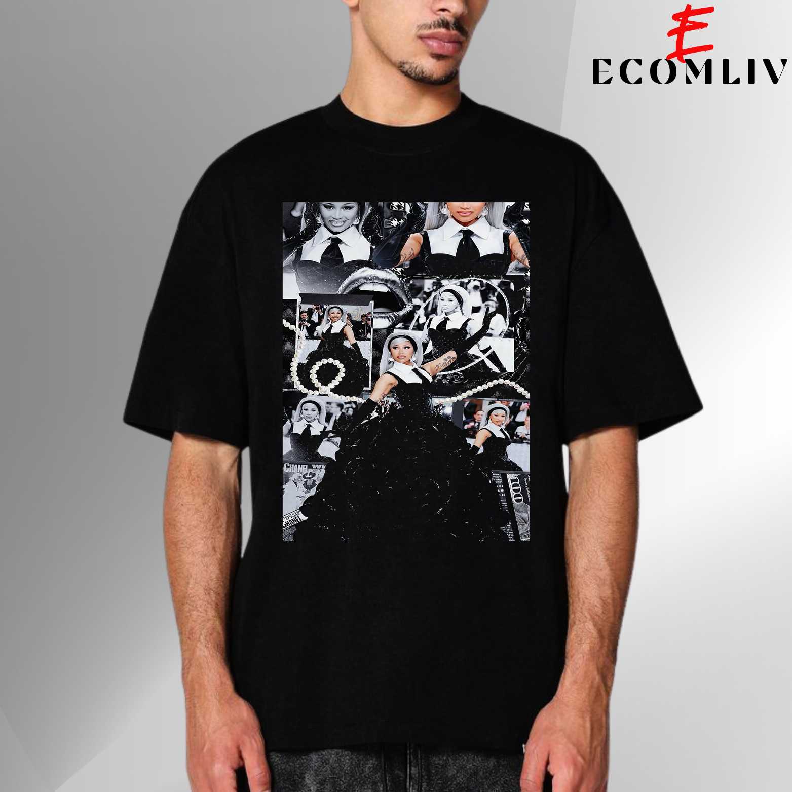 Cardi B Graphic T-Shirt, Unisex Rap Tee, Hip Hop Streetwear
